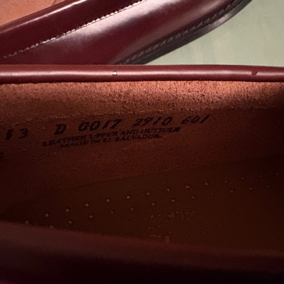 G.H. Bass & Co. Burgundy Leather Penny Loafers